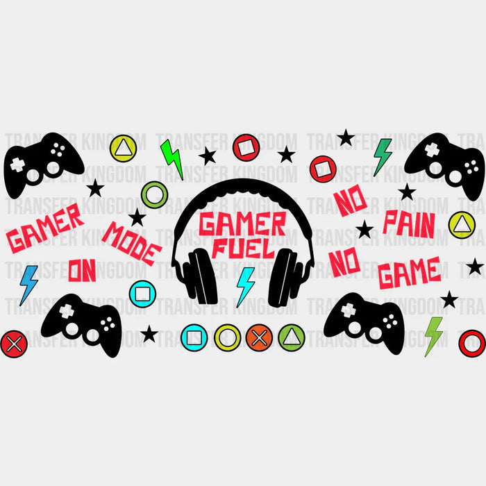 Gamer Fuel UV DTF Transfer Cup Wrap UV DTF Sticker