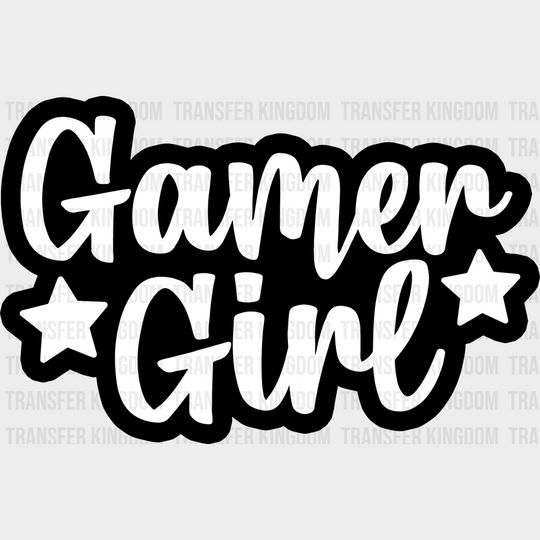 Gamer Girl - Video Game Dtf Heat Transfer Unisex S & M (10’’) / Dark Color Design See Imaging