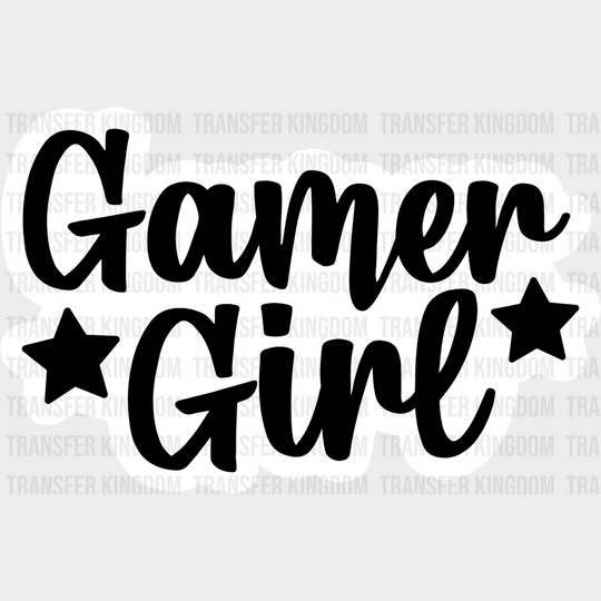 Gamer Girl - Video Game Dtf Heat Transfer Unisex S & M (10’’) / Light Color Design See Imaging