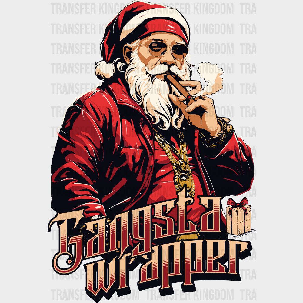 Gangsta Wrapper - Christmas DTF Transfer