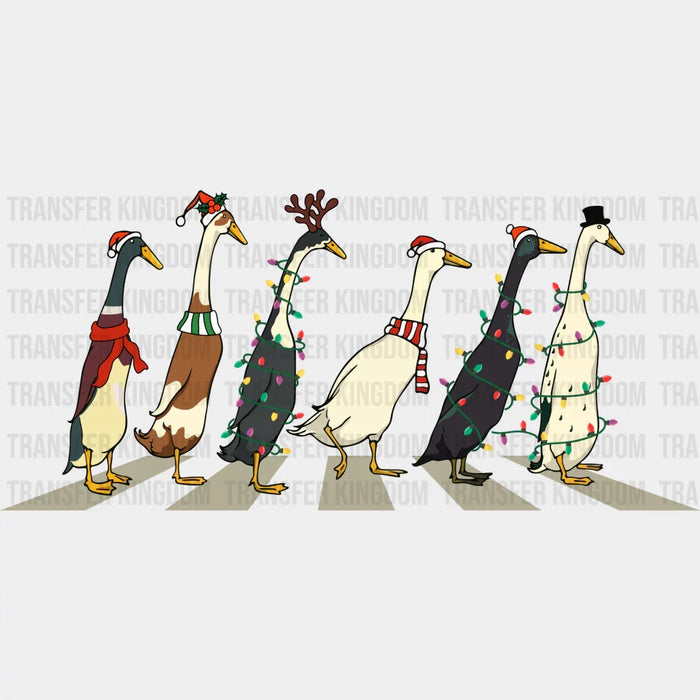 Geese Crossing Road - Christmas DTF Transfer