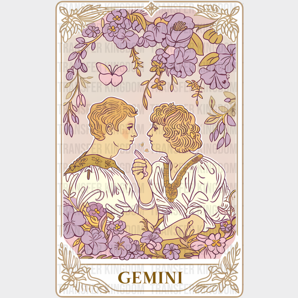 Gemini Tarot Card - Zodiacs & Horoscopes Dtf Transfer