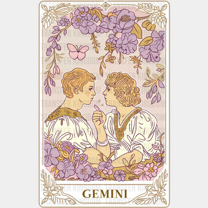 Gemini Tarot Card - Zodiacs & Horoscopes DTF Transfer
