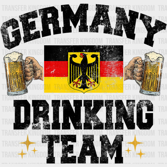 Germany Drinking Team - Oktoberfest DTF Transfers Adult Unisex - S & M (10’’) / Dark Color Design (See Imaging)