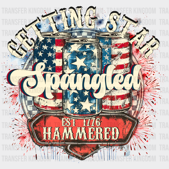 Getting Star Spangled - 4Th Of July Dtf Transfer Unisex S & M (10’’) / Dark Color Design See Imaging