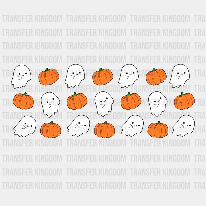 Ghost And Pumpkin Halloween UV DTF Transfer Cup Wrap UV DTF Sticker