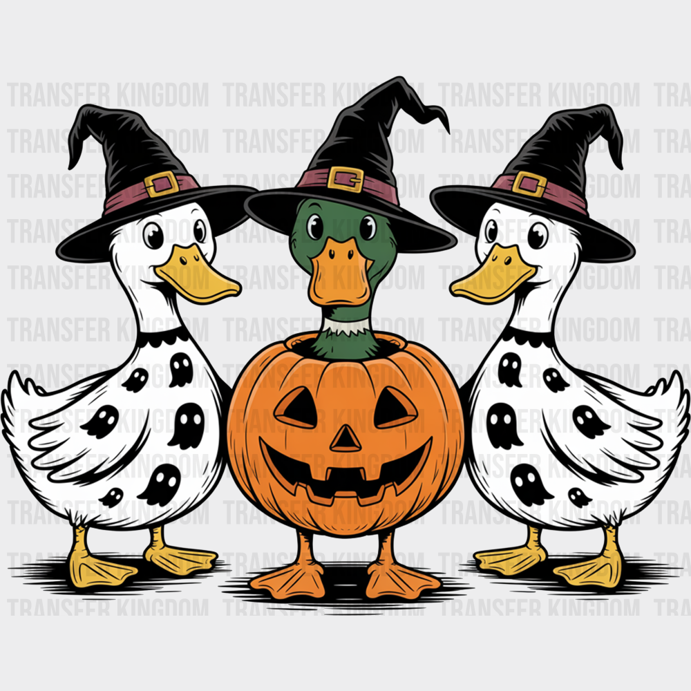 Ghost Ducks Halloween DTF Transfer