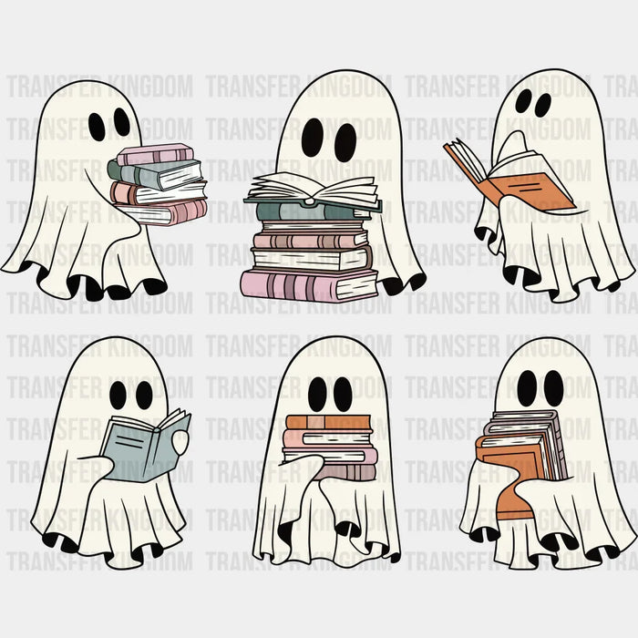 Ghost Reading Books - Halloween DTF Transfer