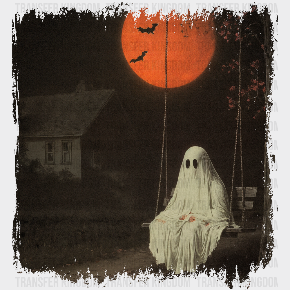 Ghost Swinging Halloween DTF Transfer