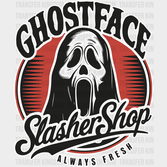 Ghostface Slasher Shop - Halloween Iron On Dtf Transfer Unisex S & M (10’’) / Light Color