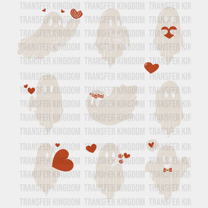 Ghost's I Love You Valentine's Day Design - DTF heat transfer