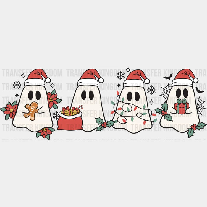 Ghosts With Hats - Christmas DTF Transfer