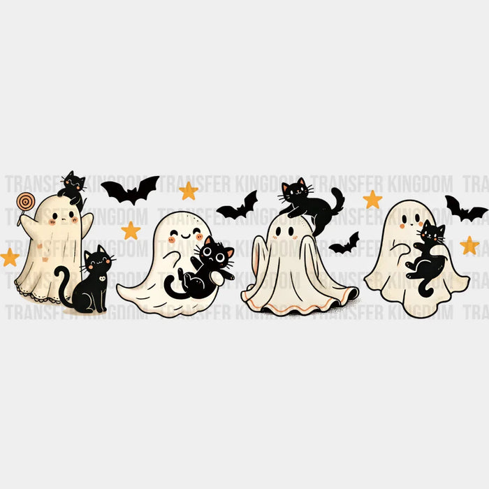 Ghouls And Black Cats - Halloween DTF Transfer