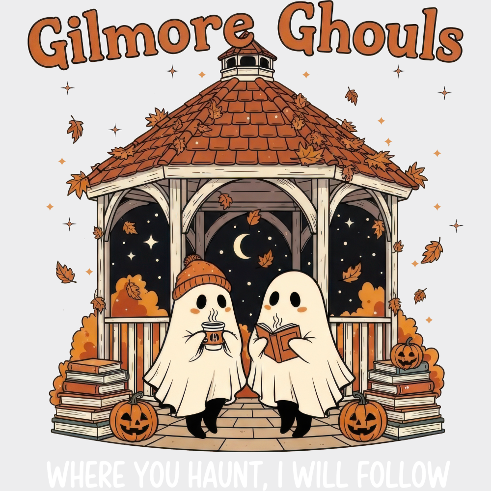 Gilmore Ghouls Halloween DTF Transfer Adult Unisex S & M (10’’) / Light Color Design (See Imaging)