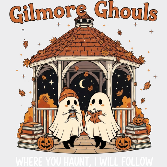 Gilmore Ghouls Halloween DTF Transfer Adult Unisex S & M (10’’) / Light Color Design (See Imaging)