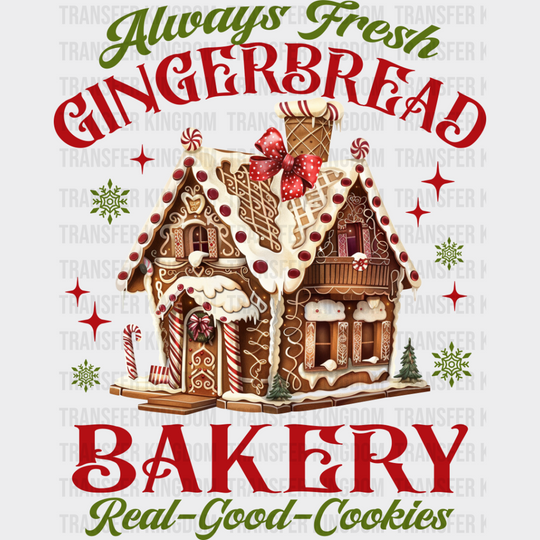 Gingerbread Bakery - Christmas Dtf Transfer