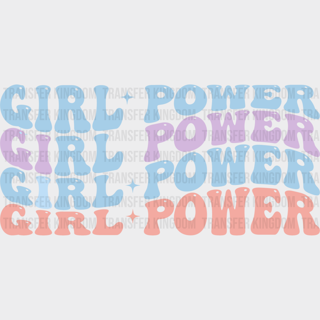 Girl Power Design - Kids Dtf Heat Transfer