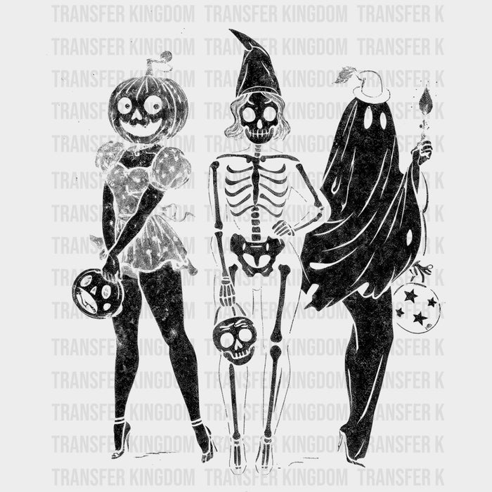 Girl, Skeleton, Ghost - Skeleton DTF Transfers