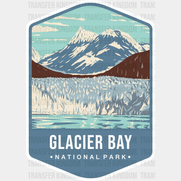 Glacier Bay National Park Colorful Design - National Parks DTF Transfer