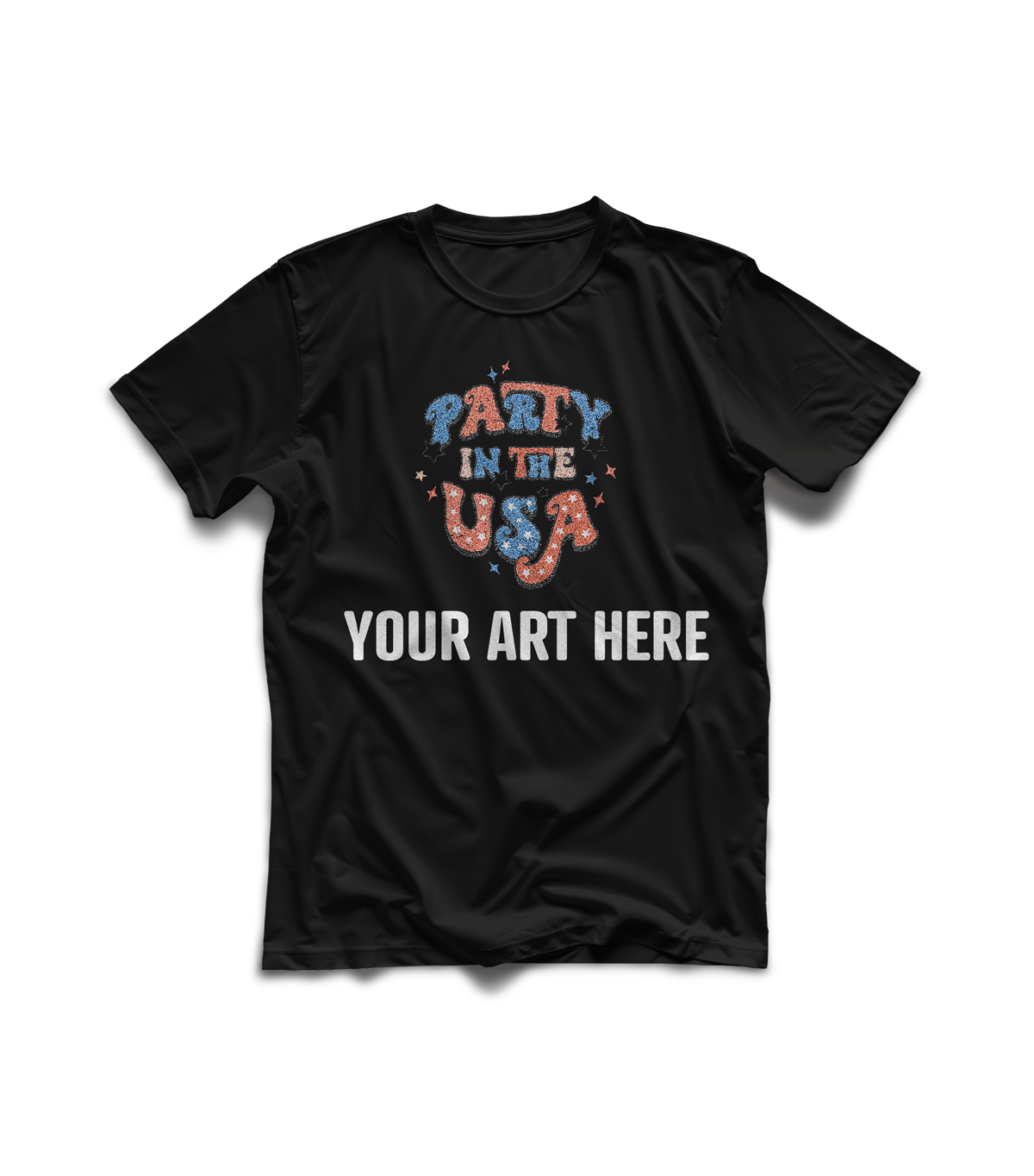 start create a glitter tshirt