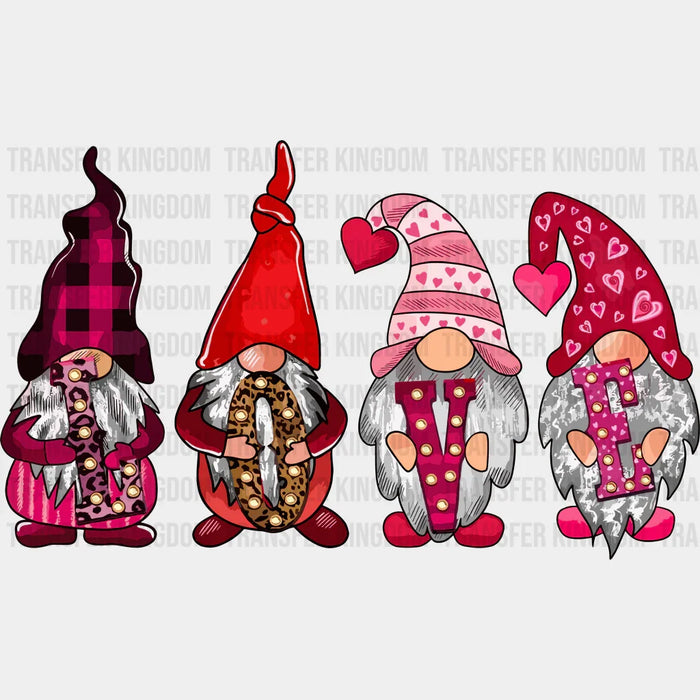 Gnome Love Valentine's Day Design - Valentine's Day DTF heat transfer