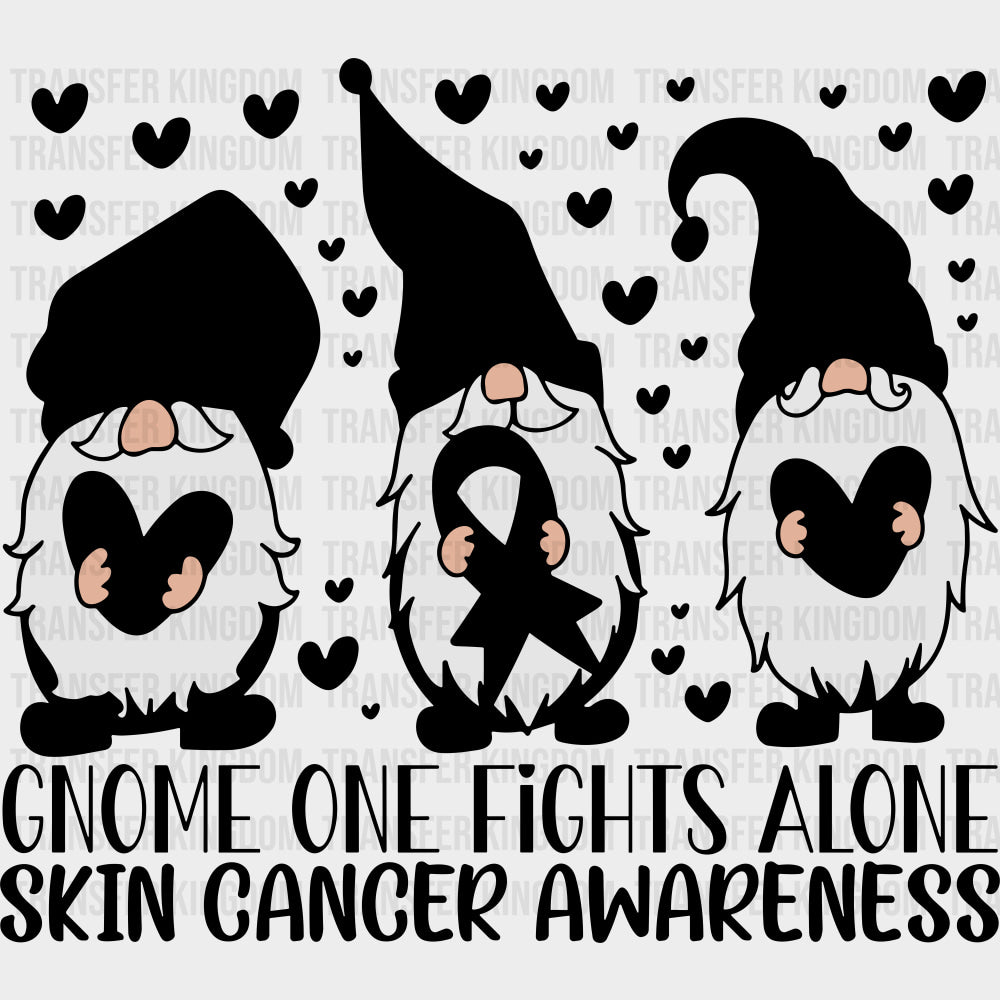 Gnome One Fights Alone - Melanoma DTF Transfers