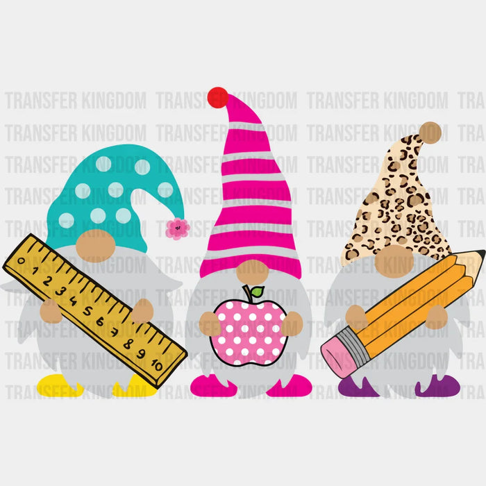 Gnomes Teacher Design  - Teacher DTF Heat transfer