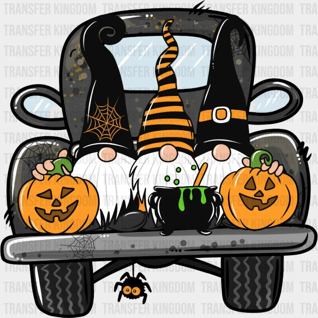 Gnomies Halloween Truck Design - Dtf Heat Transfer