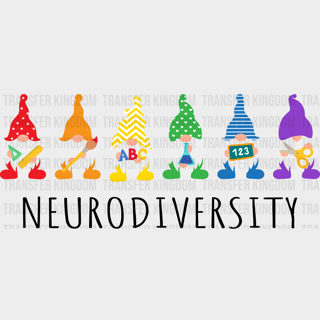 Gnomies Neurodiversity Design - DTF heat transfer - Transfer Kingdom