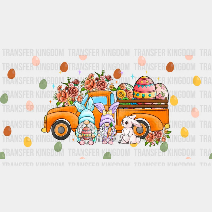 Gnomies With truck Easter UV DTF Transfer Cup Wrap UV DTF Sticker