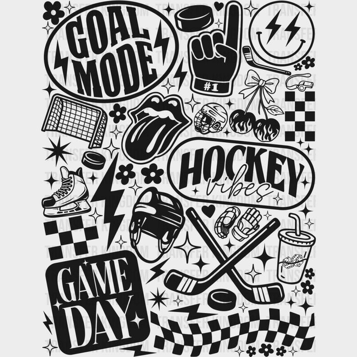 Goal Mode, Game Day - Hockey DTF Transfers