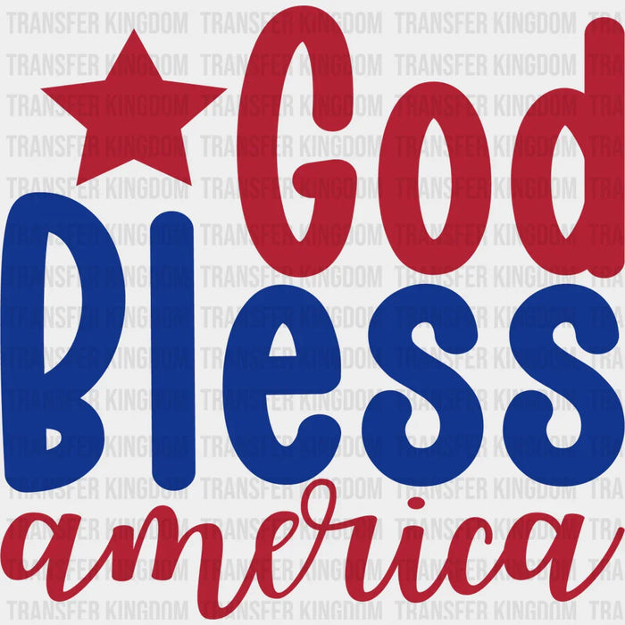 God Bless America - Memorial Day DTF Transfer