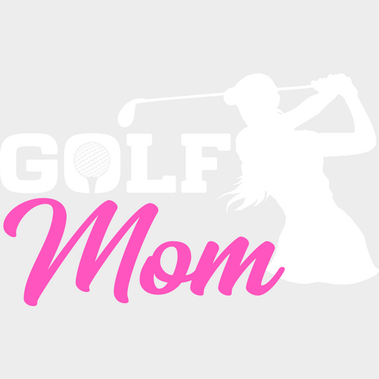 Golf Mom - Dtf Heat Transfer Unisex S & M (10’’) / Light Color Design (See Imaging)