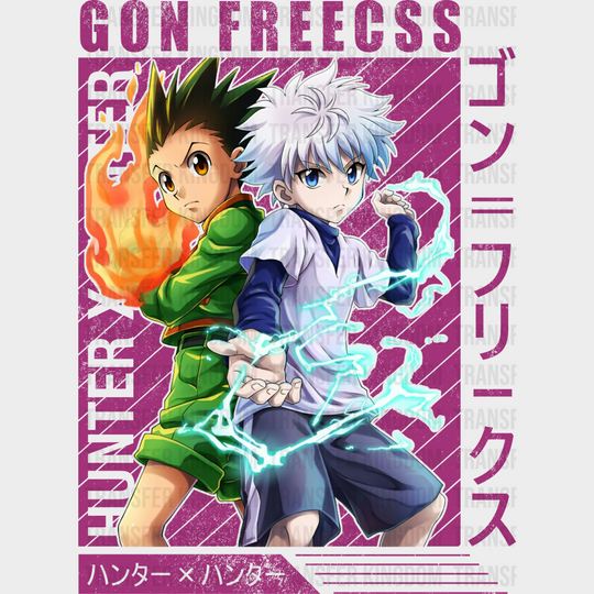 Gon Freecss And Killua Zoldyck - Hunter X Dtf Transfer