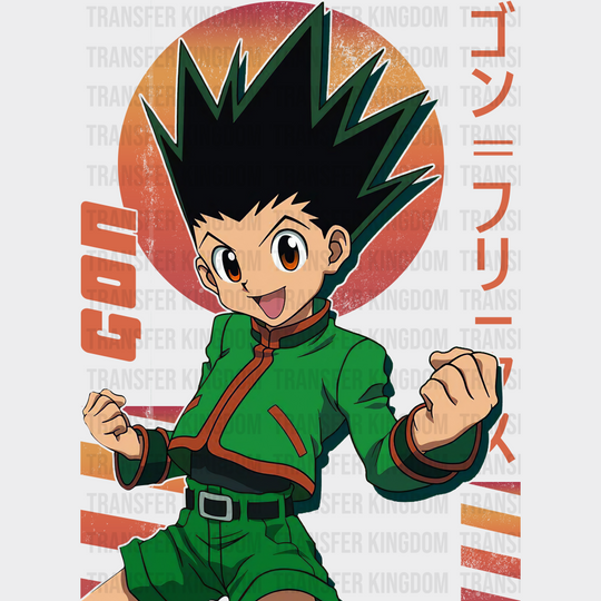 Gon Freecss Orange Design - Hunter X Dtf Transfer