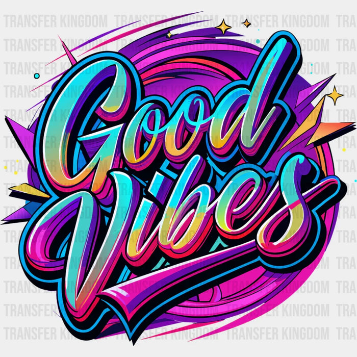 Good Vibes Purple - Good Vibes DTF Transfer