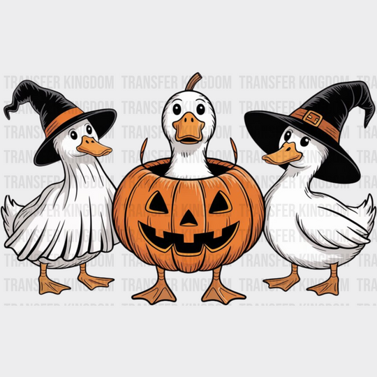 Goose In Jack o’Lantern Halloween DTF Transfer