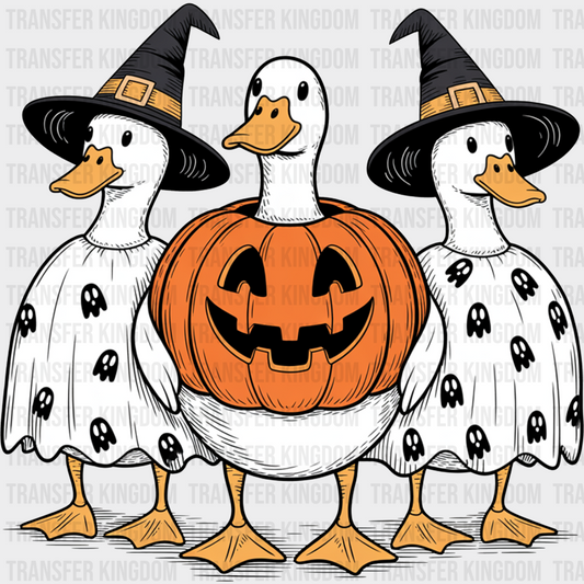 Goose Witch Pumpkin Halloween DTF Transfer