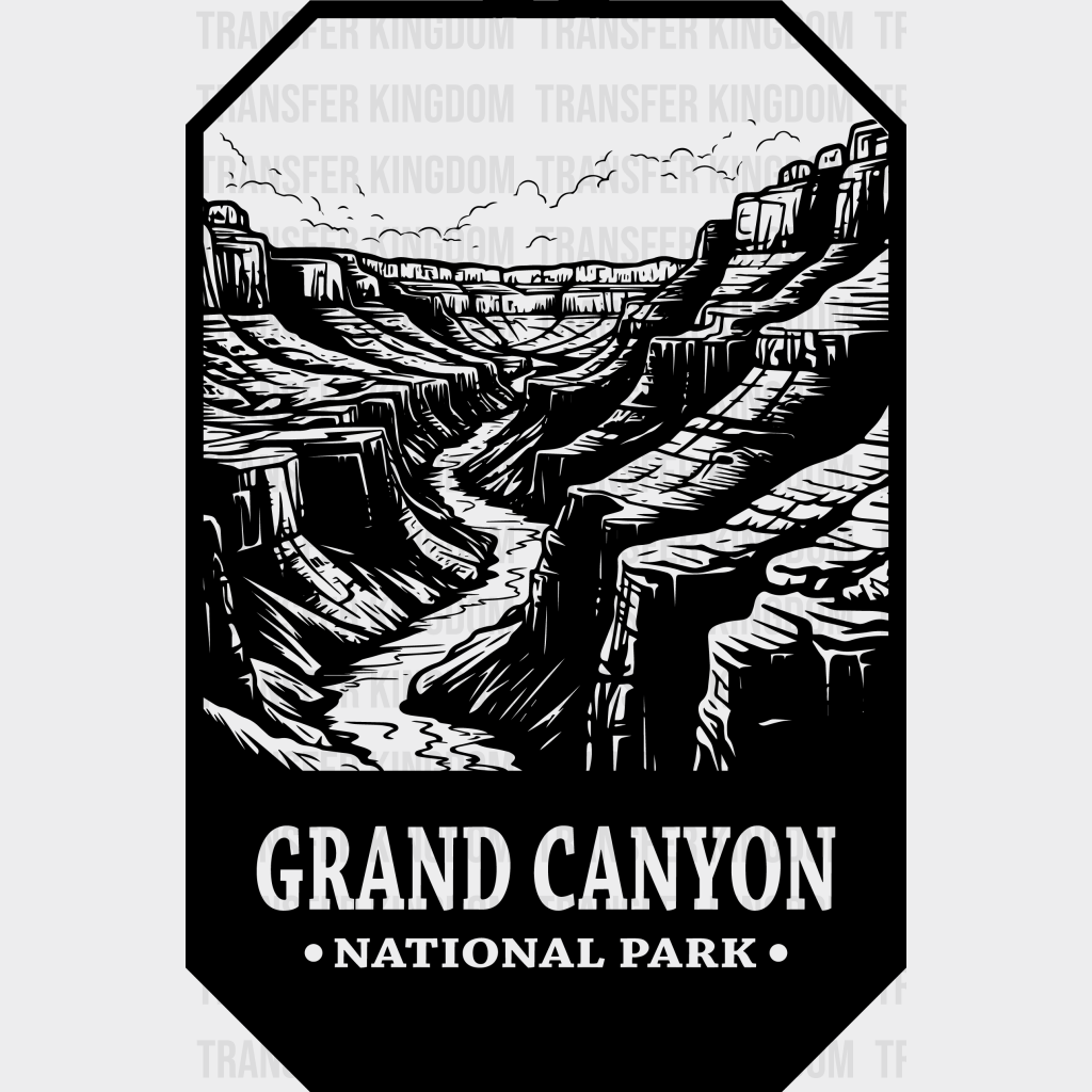 Grand Canyon National Park Design - Parks Dtf Transfers Unisex S & M (10’) / Dark Color See Imaging