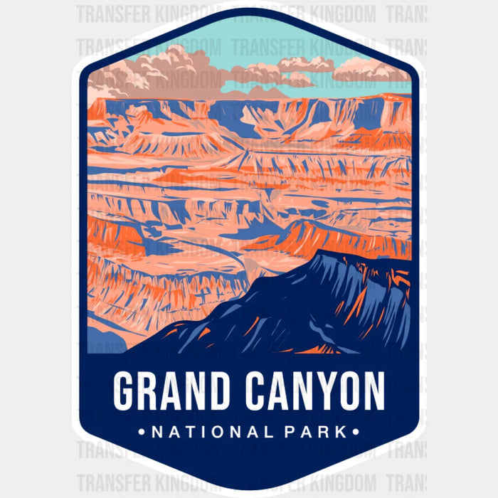 Grand Canyon National Park Colorful Design - National Parks DTF Transfer