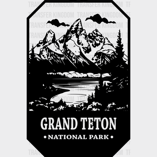 Grand Teton National Park Design - Parks Dtf Transfers Unisex S & M (10’) / Dark Color See Imaging