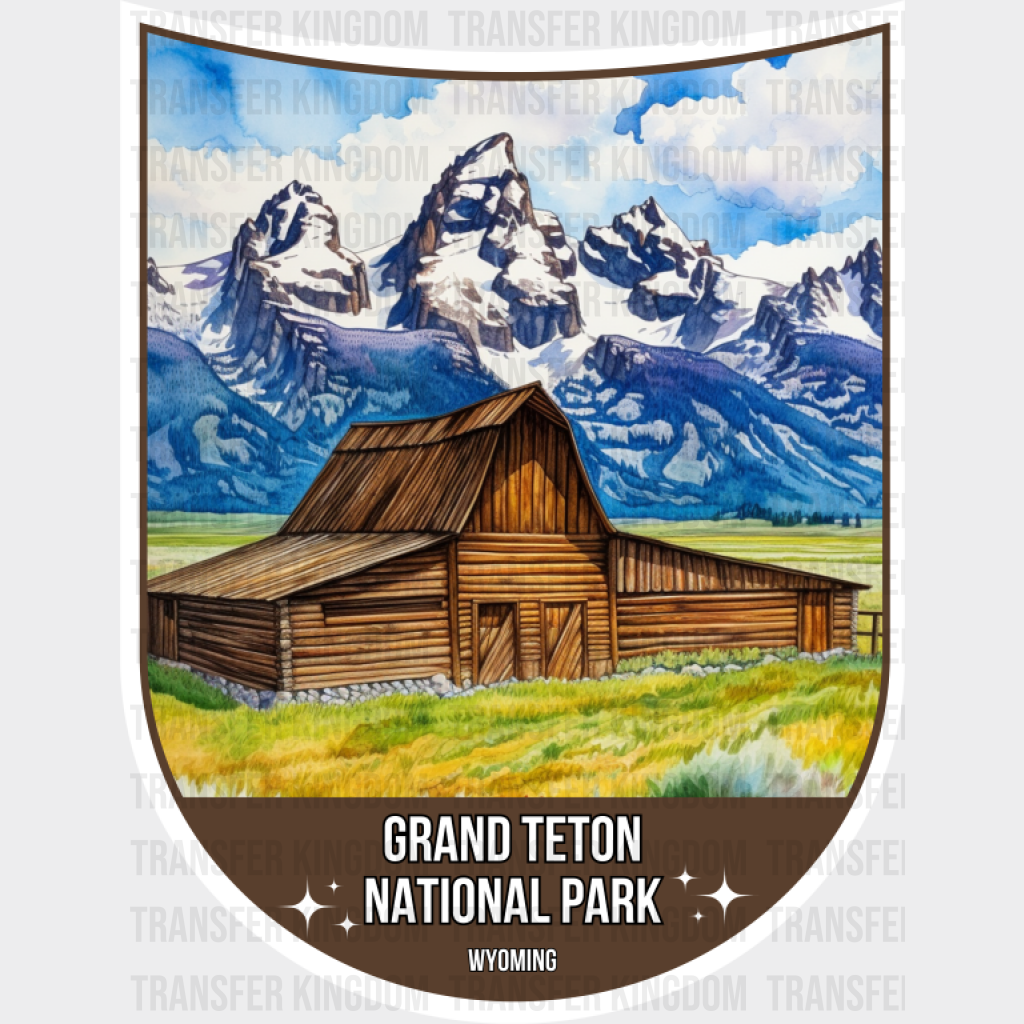 Grand Teton National Park Wyoming - National Parks DTF Transfer