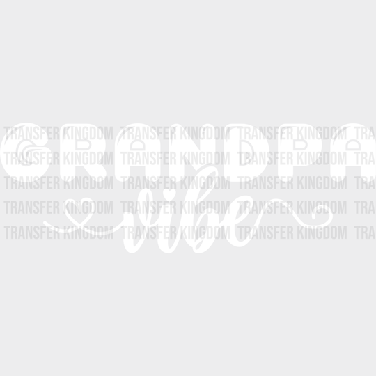 Grandpa Vibe - Dtf Heat Transfer Unisex S & M (10’’) / Light Color Design See Imaging