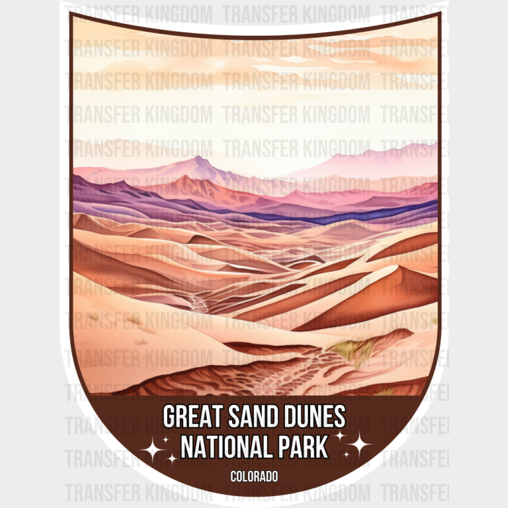 Great Sand Dunes National Park Colorado - National Parks DTF Transfer