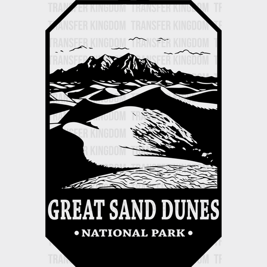 Great Sand Dunes National Park Design - Parks Dtf Transfers Unisex S & M (10’) / Dark Color See