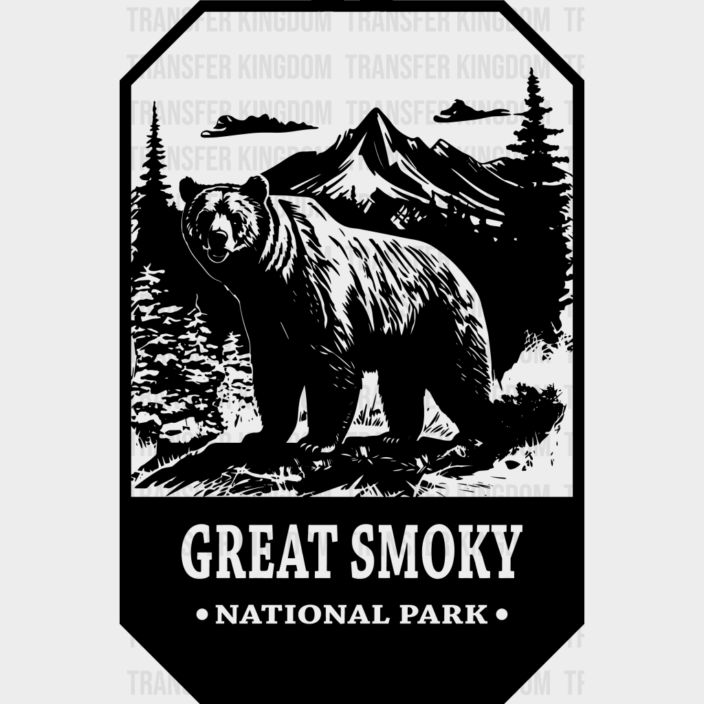 Great Smokey National Park Design - Parks Dtf Transfers Unisex S & M (10’) / Dark Color See Imaging