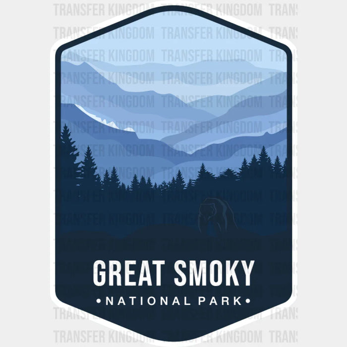 Great Smoky National Park Colorful Design - National Parks DTF Transfer
