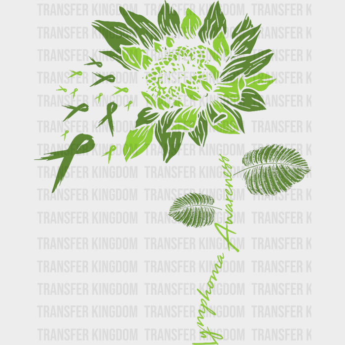 Green Sunflower - Lymphoma DTF Transfers