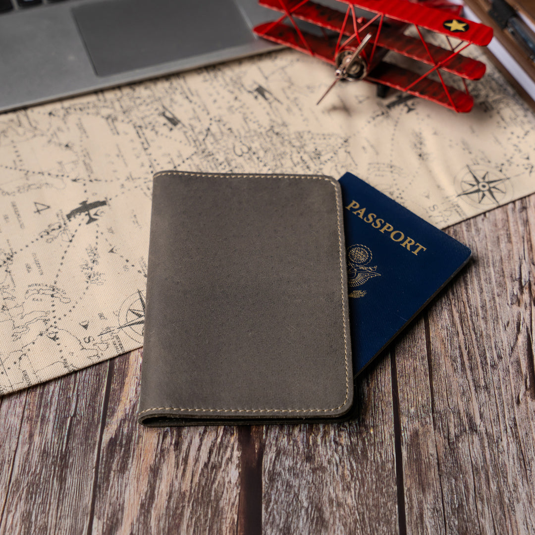 Faux Leather Passport Holder – Travel Wallet & Document Organizer