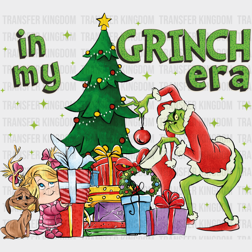 Grinch Era Christmas Design - Dtf Heat Transfer